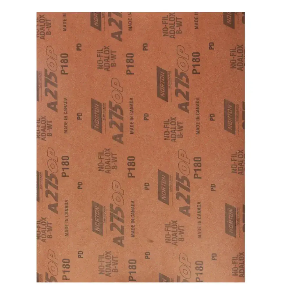 Lixa seco úmido A275 230X280MM grão 180 3M Norton — fotografia 5