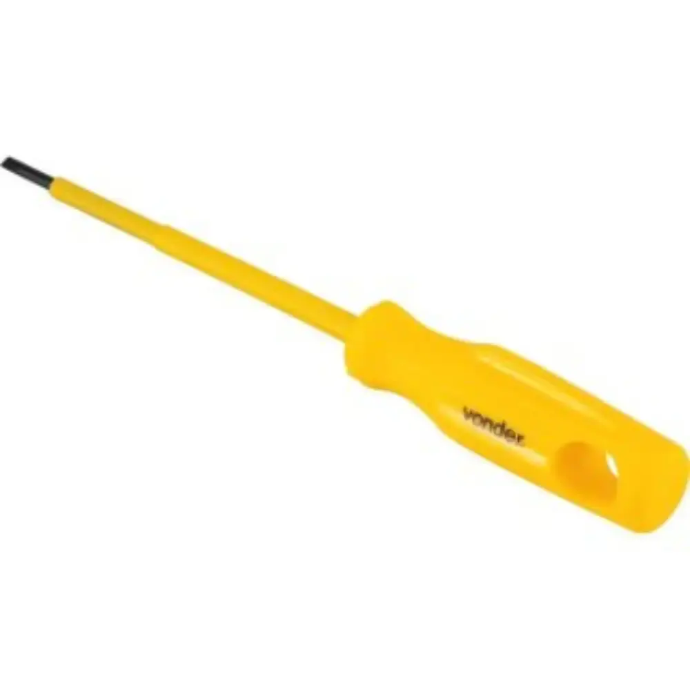 Chave de Fenda 1/8 x 4 POL Isolada Aço Cromo Vanádio VONDER — fotografia 3