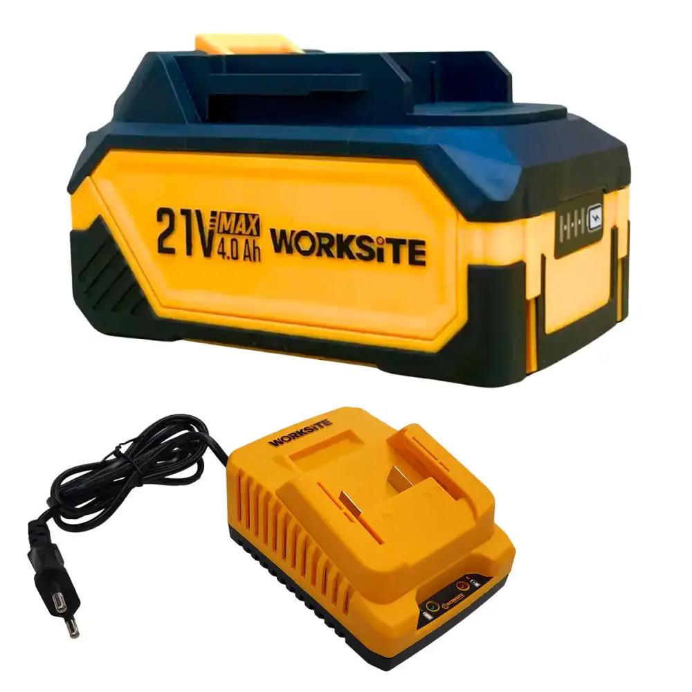 Bateria 4.0AH 21V MAX premium li-ion com carregador bivolt EV-MBPL4.0 evald Evald BY Worksite