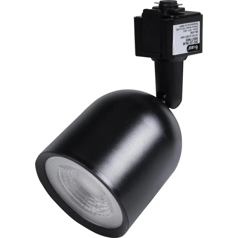 Spot led para trilho 10W 750LM 6500K biv preto Liege — fotografia de referência