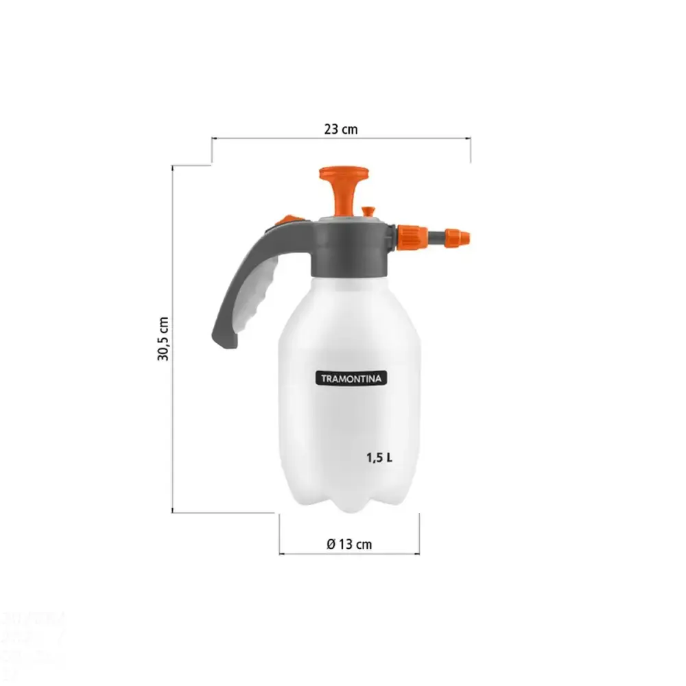Pulverizador plástico manual de compressão prévia 1,5L Tramontina — fotografia 5