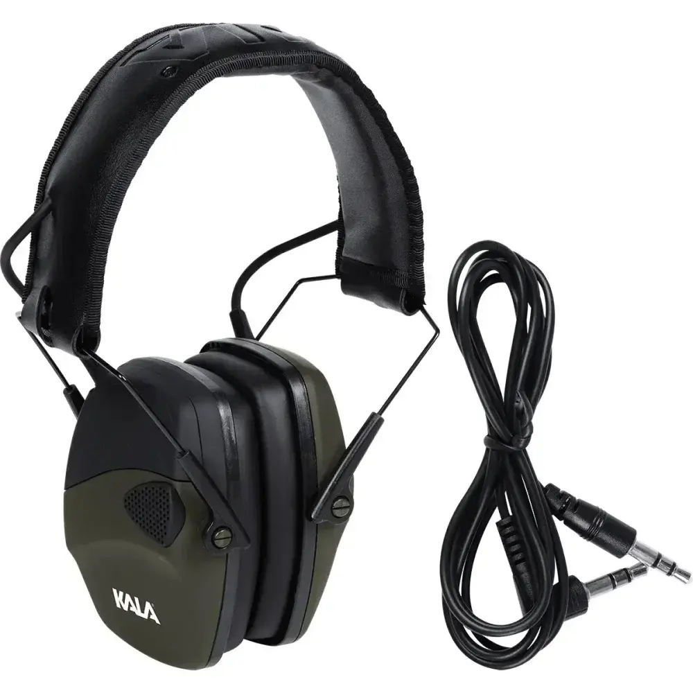Abafador eletrônico tactical sport verde oliva 8000HZ Kala — fotografia 5
