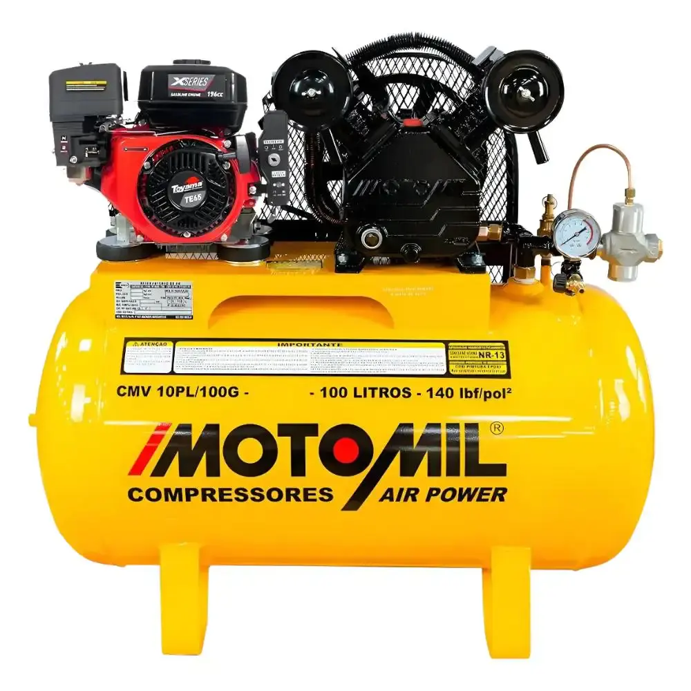 Compressor a gasolina 7HP 10 pés 100 litros MotoMil