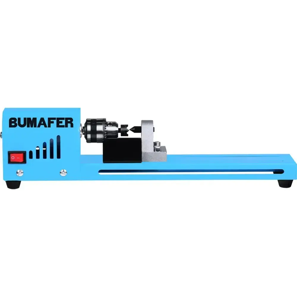 Mini torno mecânico 145MM 150W bivolt Bumafer — fotografia 10