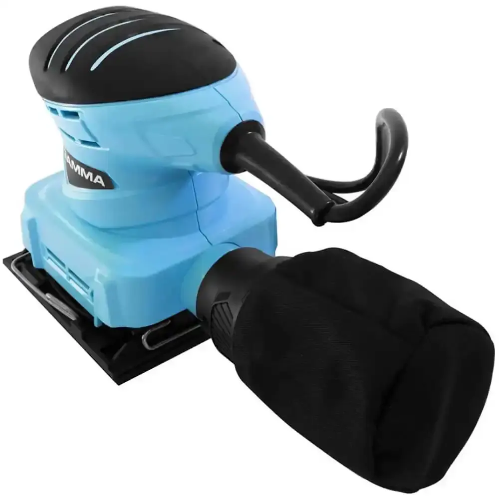 Lixadeira orbital 180W base 115X115MM com coletor de pó Gamma 220 V — fotografia 3