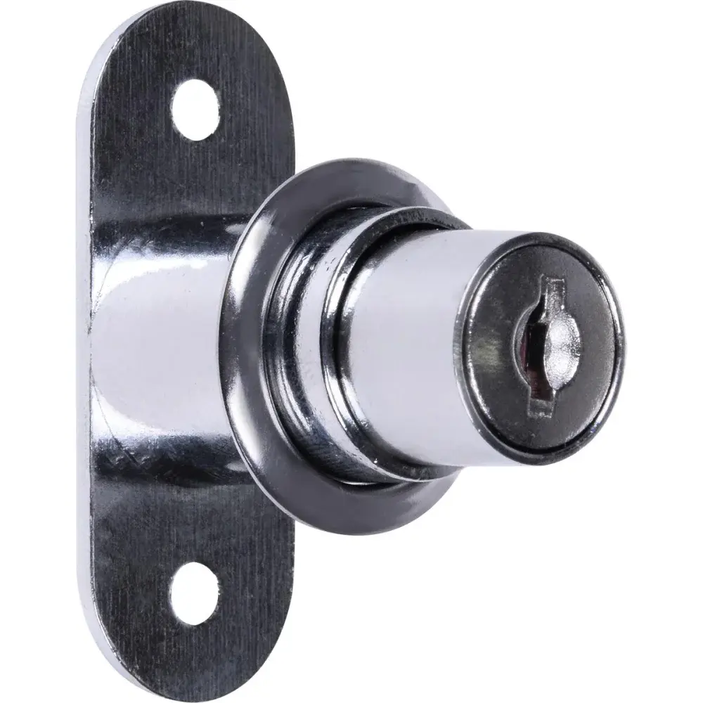Fechadura móveis 22MM universal cromado Kala — fotografia 3