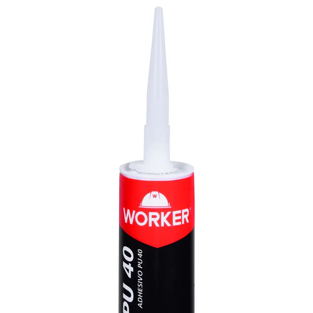 Adesivo poliuretano PU40 400G branco Worker — fotografia 5