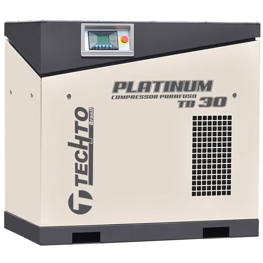 Compressor de parafuso platinum 30HP 12BAR 220V TB30 techto — fotografia de referência