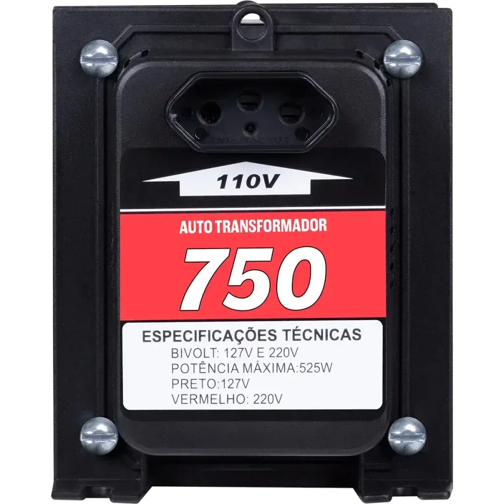Autotransformador tripolar 750VA 525W bivolt Kitec — fotografia 9