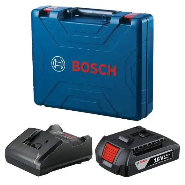 Parafusadeira furadeira 18V impacto GSB185-LI Bosch + brocas Bivolt — fotografia 5