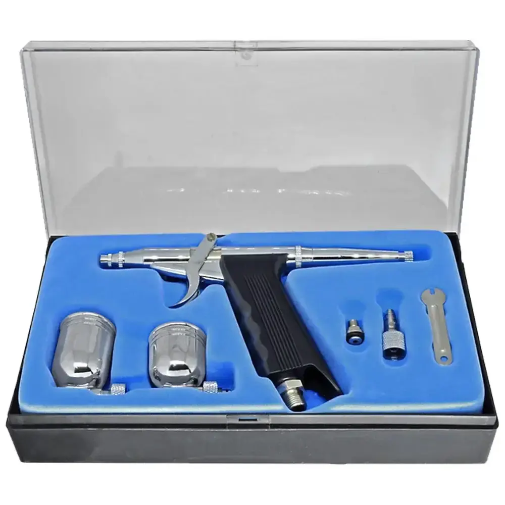 Aerógrafo gravidade 2/5ML bico 0.3MM com 2 canecas PRO-578 PDR — fotografia 6
