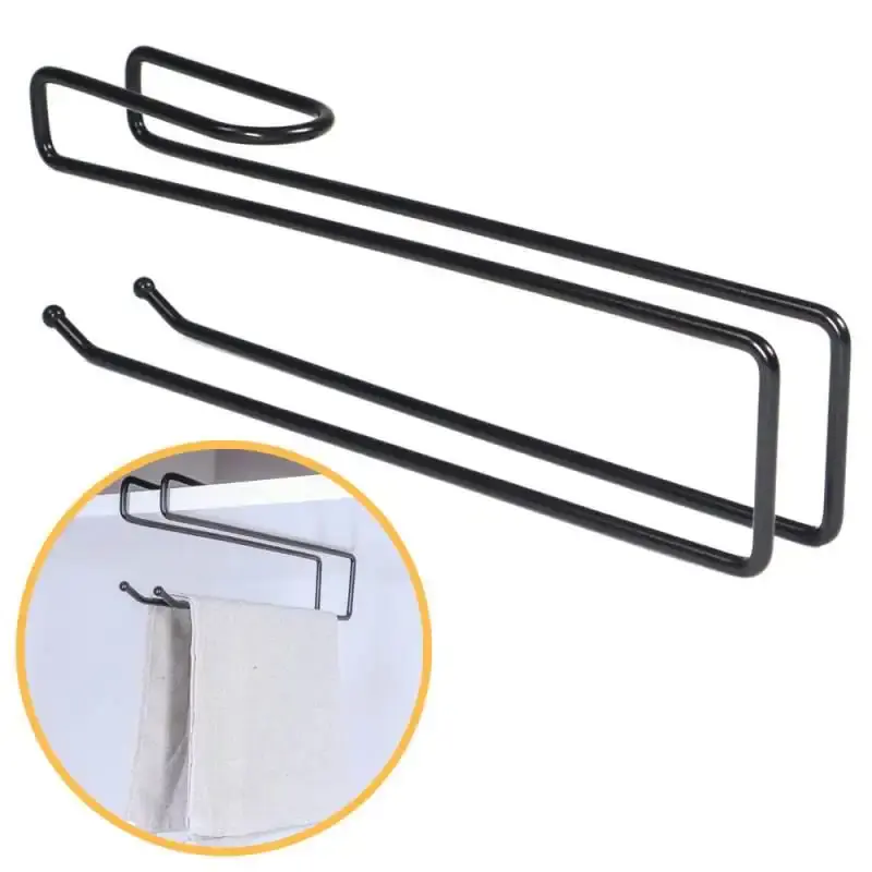 Suporte Organizador Multiuso Suspenso Viena p/ Toalhas. Taças. Papel Preto 991307 BEL BEL FIX