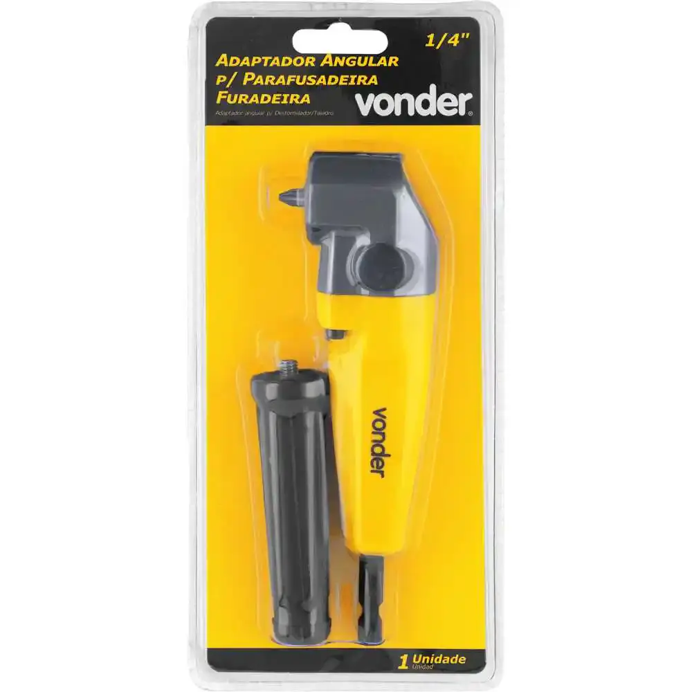 Adaptador angular para parafusadeira e furadeira encaixe 1/4POL Vonder — fotografia 4