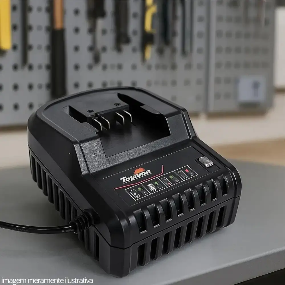Carregador rápido de bateria 2A 58V 1991-001 bivolt Toyama — fotografia 5