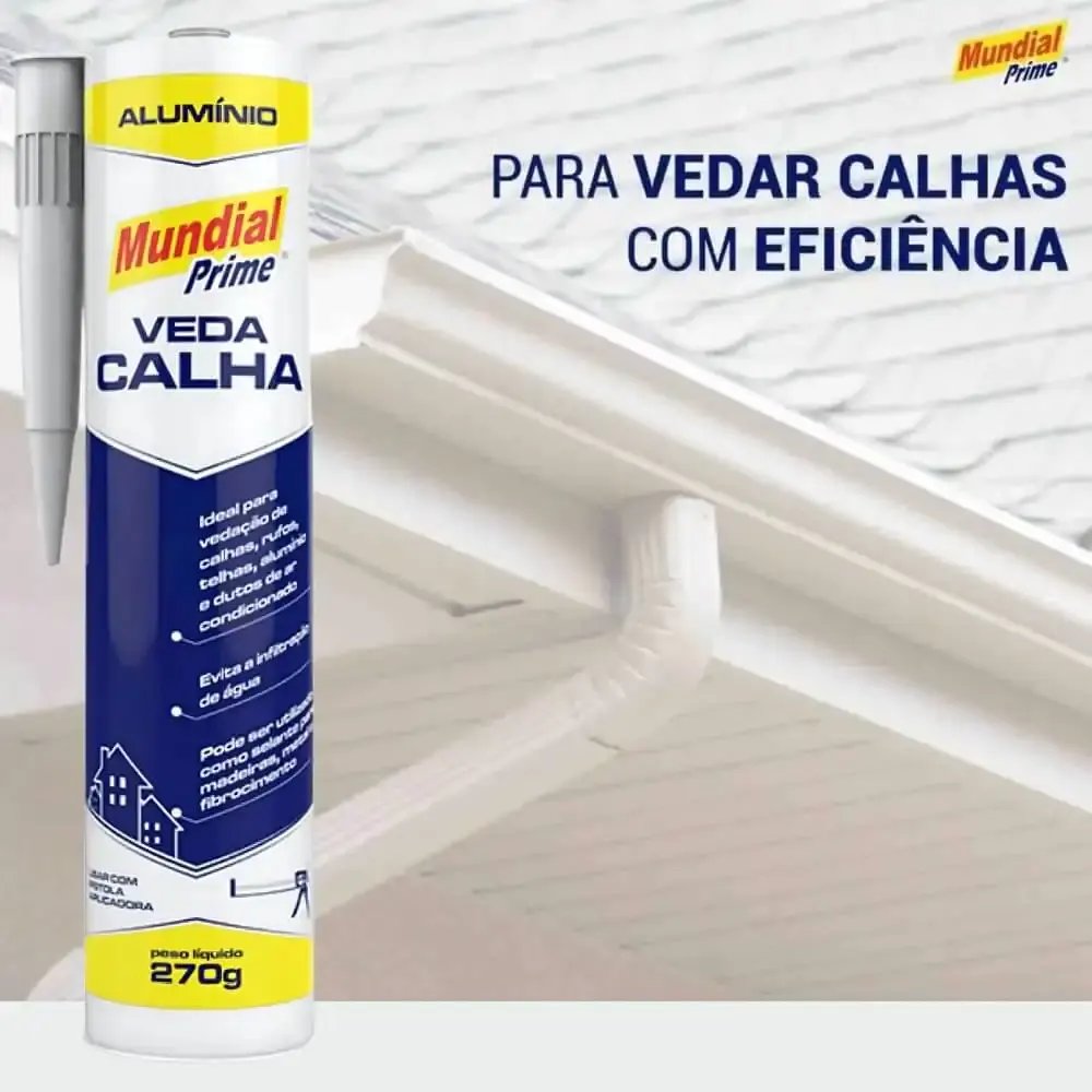 Veda Calha Alumínio 270 g MUNDIAL PRIME — fotografia 5