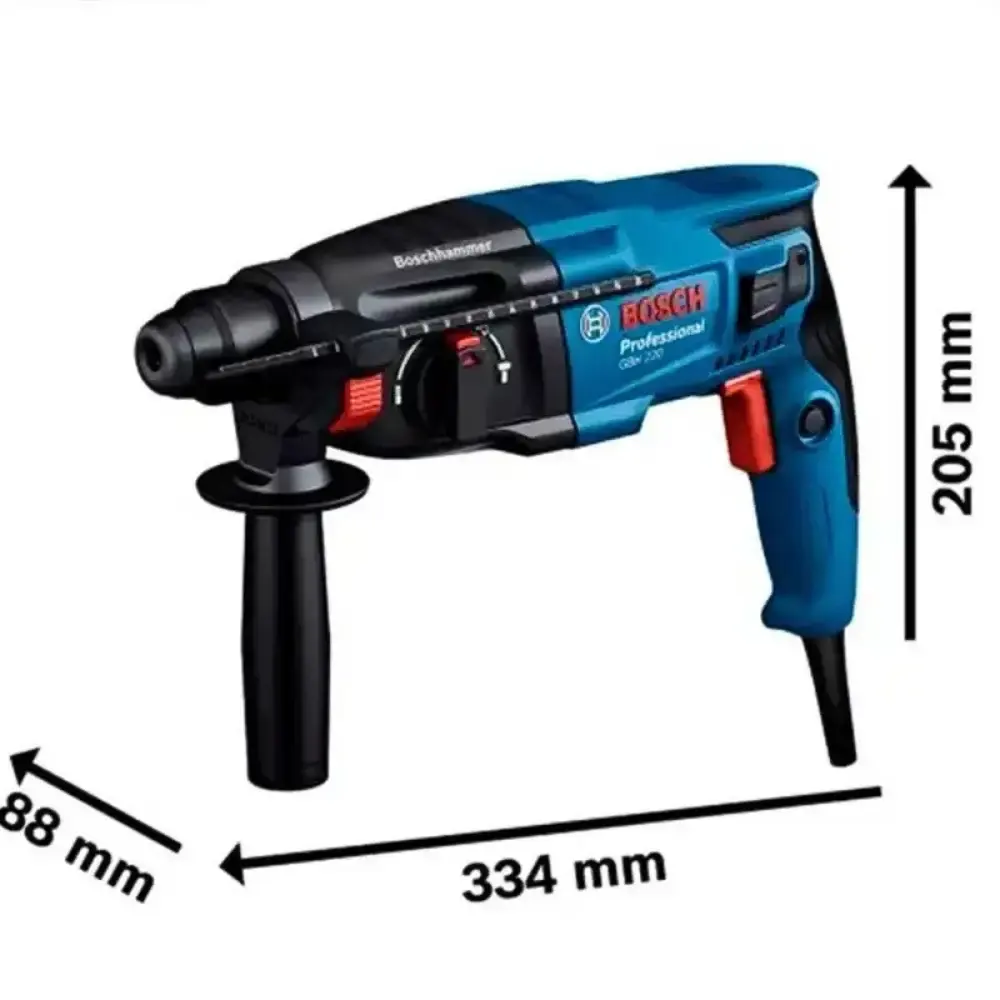 Martelete perfurador rompedor sds-plus 720W 2.3KG com maleta GBH 220 Bosch 110 V — fotografia 6