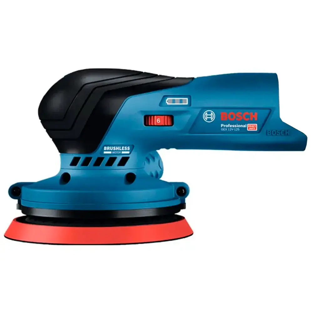 Lixadeira roto orbital 5 POL à bateria 12V brushless sem bateria e sem carregador GEX 12V-125 Bosch — fotografia 2