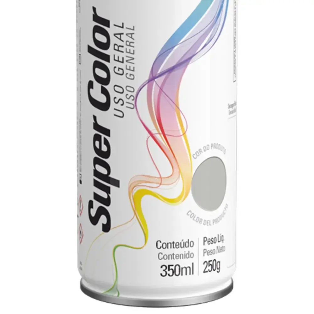 Tinta spray super color alumínio uso geral 350ML 23031006900 Tekbond — fotografia 3