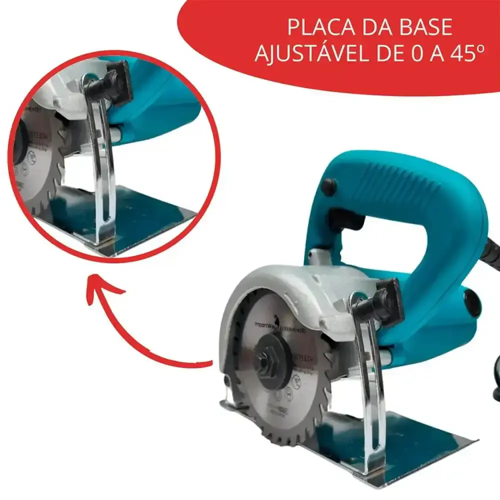 Serra mármore circular 1200W 12000RPM EVSMS220 Evald — fotografia 5