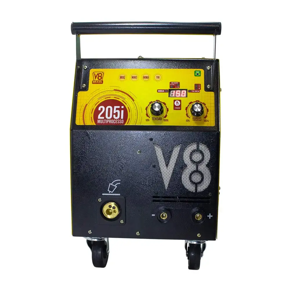 Máquina de solda 205A multiprocesso MIG TIG eletrodo 205I 220V mono V8 — fotografia 2