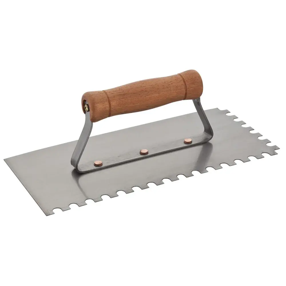 Desempenadeira aço dentada 25X5 x 12CM cabo fechado Worker — fotografia de referência