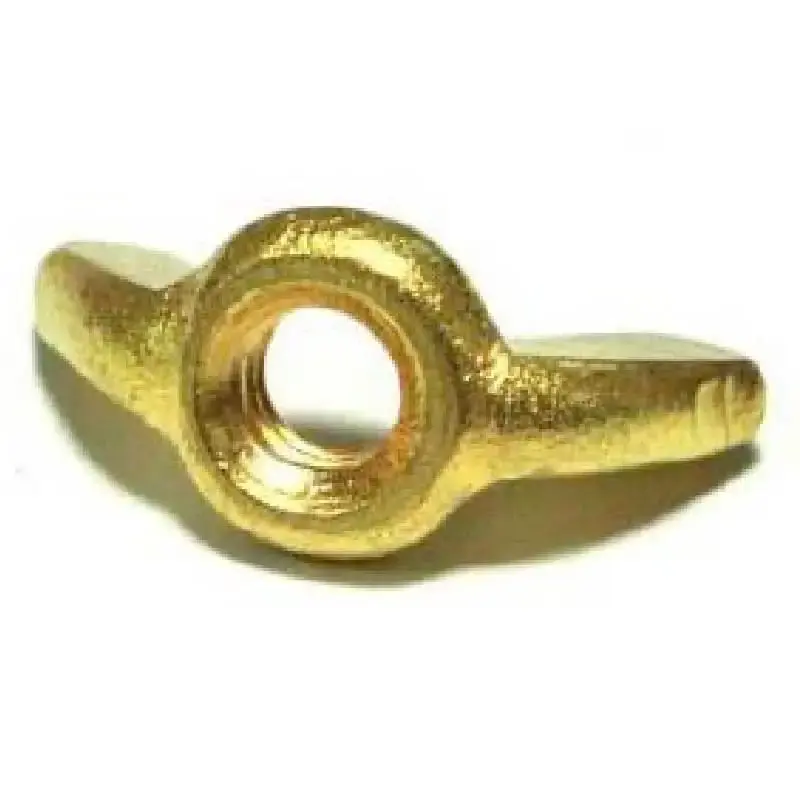 Porca borboleta em latão 5/16 POL UNC kit com 50 unidades POBO5/16LA Belenus — fotografia 3