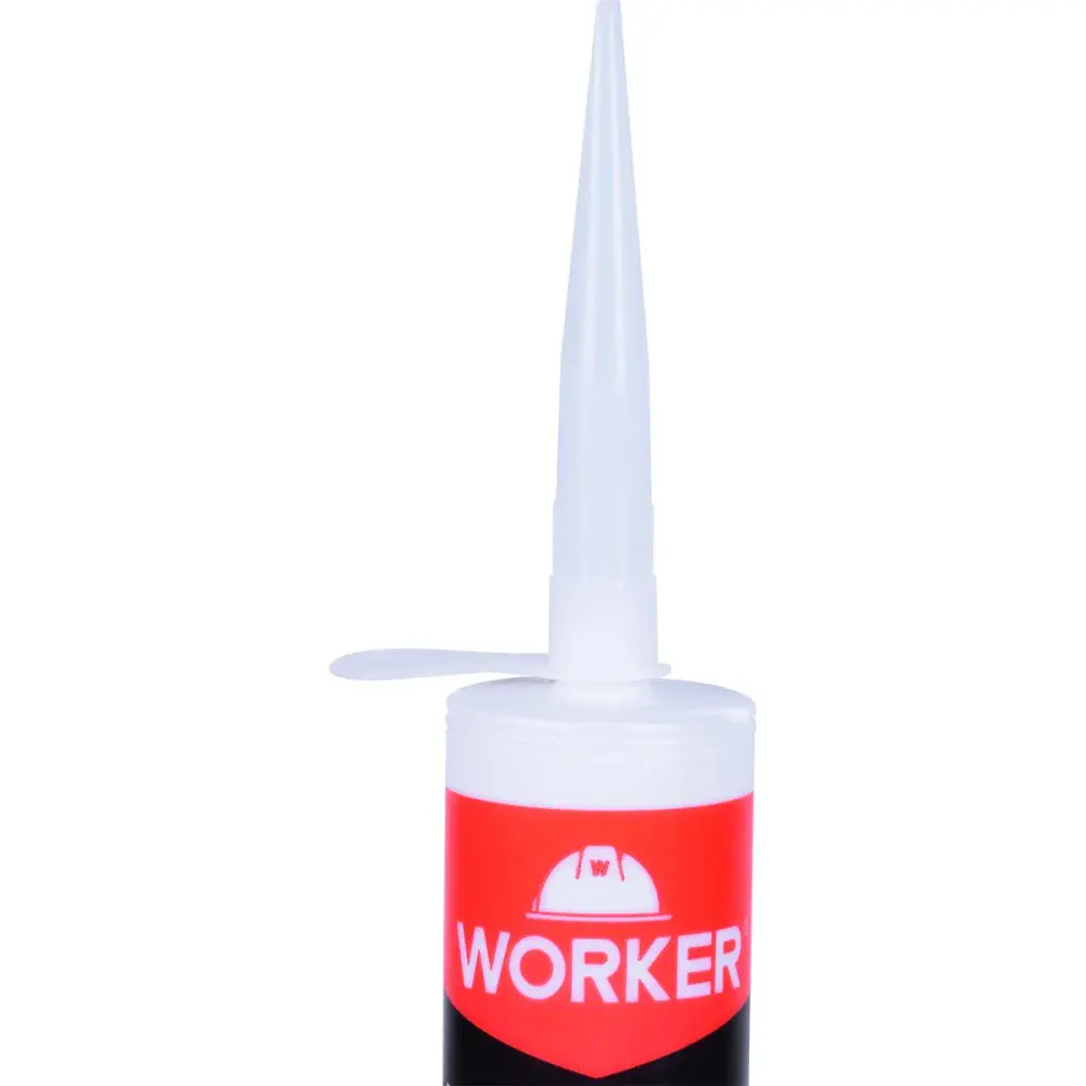 Silicone acético para uso geral transparente 280G Worker — fotografia 4