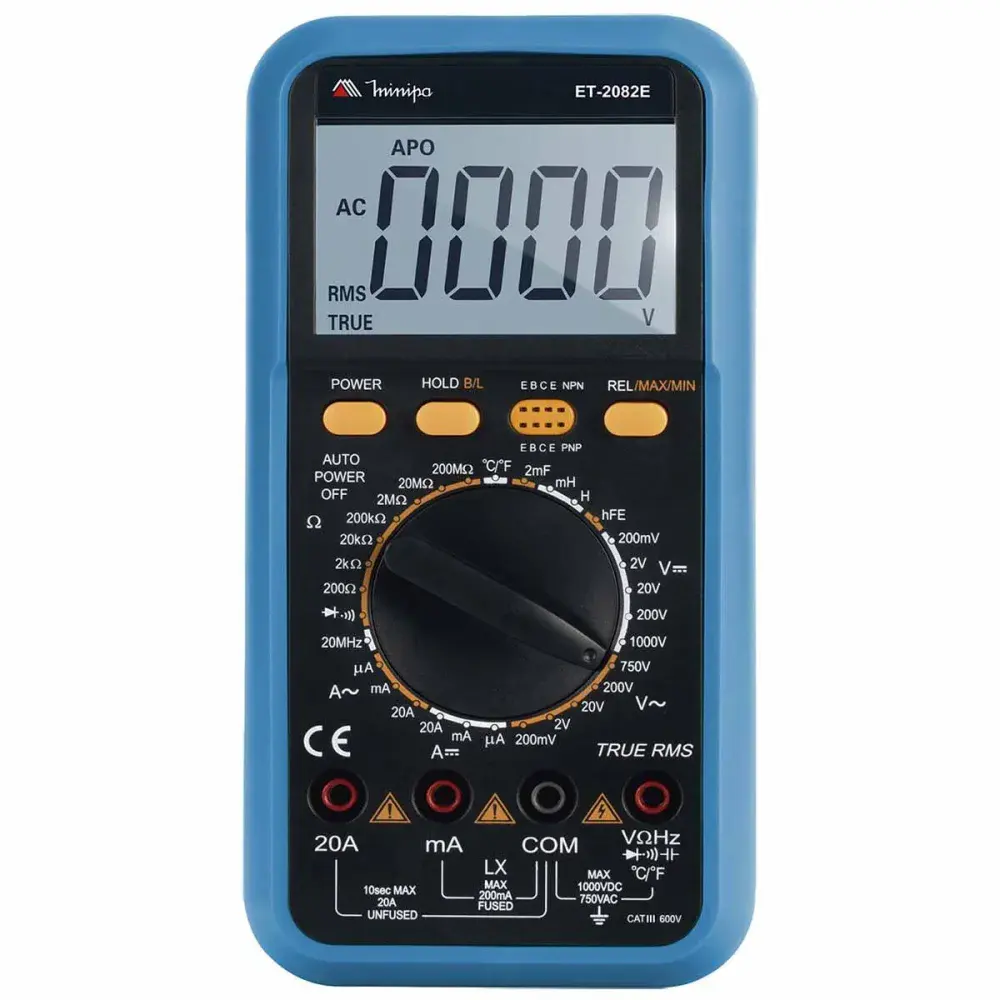 Multimetro digital ET2082E 20A 600V Minipa