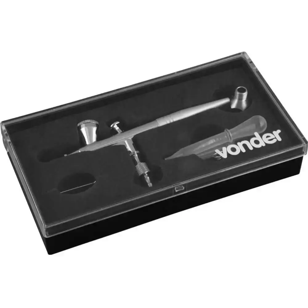 Kit aerógrafo com minicompressor 100V-240V bivolt 62.20.010.000 Vonder — fotografia 5
