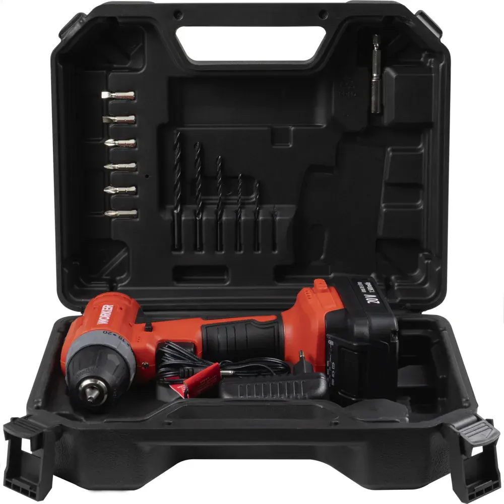 Parafusadeira 20V 1 bat 13PCS brushless Worker — fotografia 9