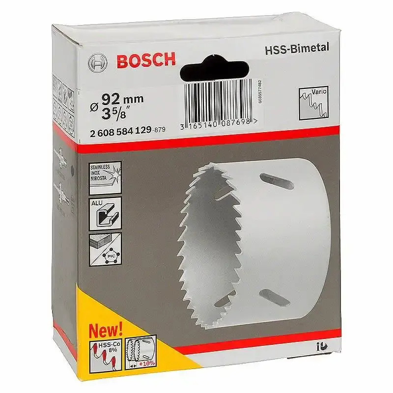Serra copo 3.5/8 pol 92MM em aço bimetálico e cobalto Bosch — fotografia 4