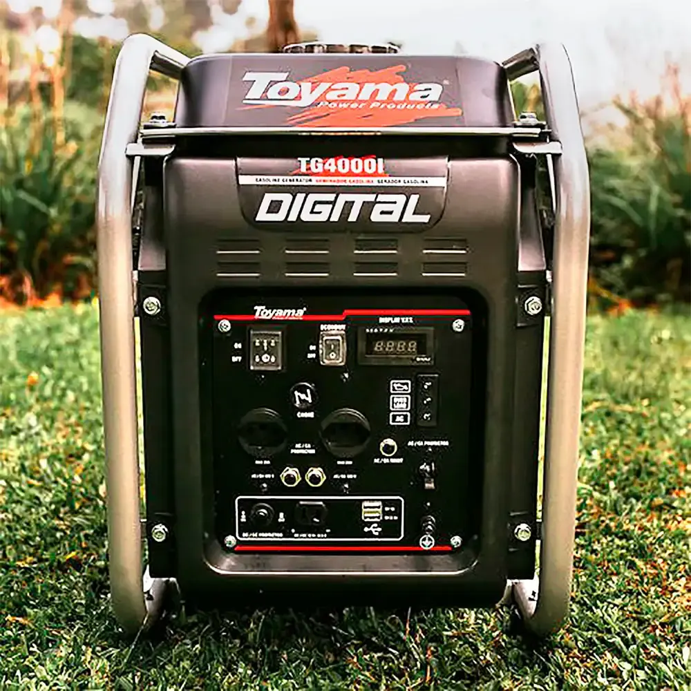 Gerador de energia à gasolina 4,0 KVA digital TG4000I Toyama 220 V — fotografia 6