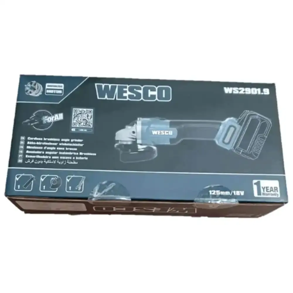 Esmerilhadeira angular 5" 125MM 18V sem bateria brushless WS2901.9 Wesco — fotografia 5