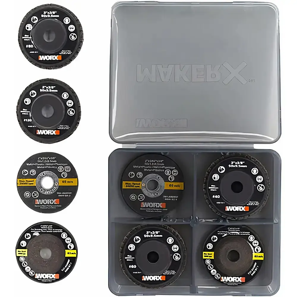 Kit mini discos de lixa abrasivos e de corte WA7213 Worx — fotografia 3