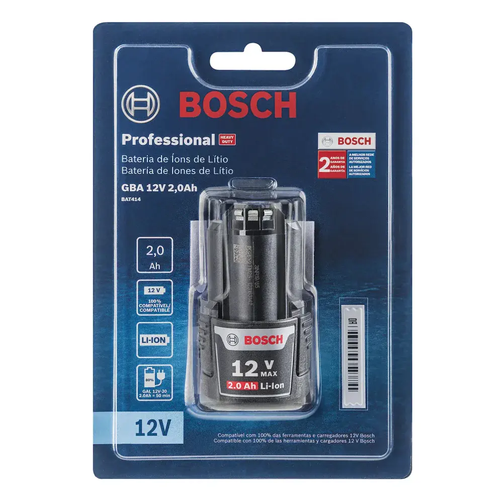 Bateria gba 12V 2,0 ah Bosch — fotografia 4
