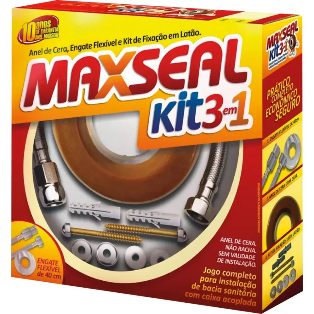 Maxkit 3X1 engate Maxseal flex inox 40CM