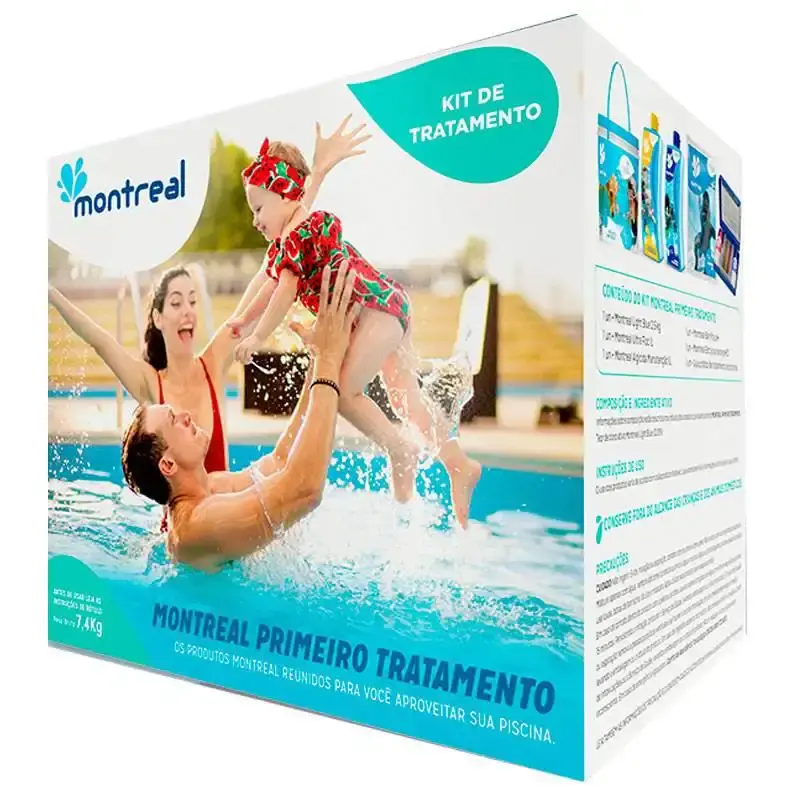 Kit primeiro tratamento para piscinas e hidrotanques 744 Montreal
