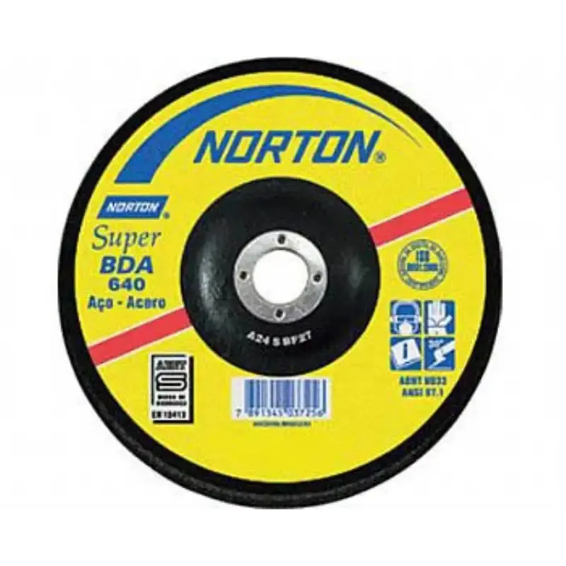 Disco de desbaste 9 pol c/ furo de 7/8 BDA 640 Norton