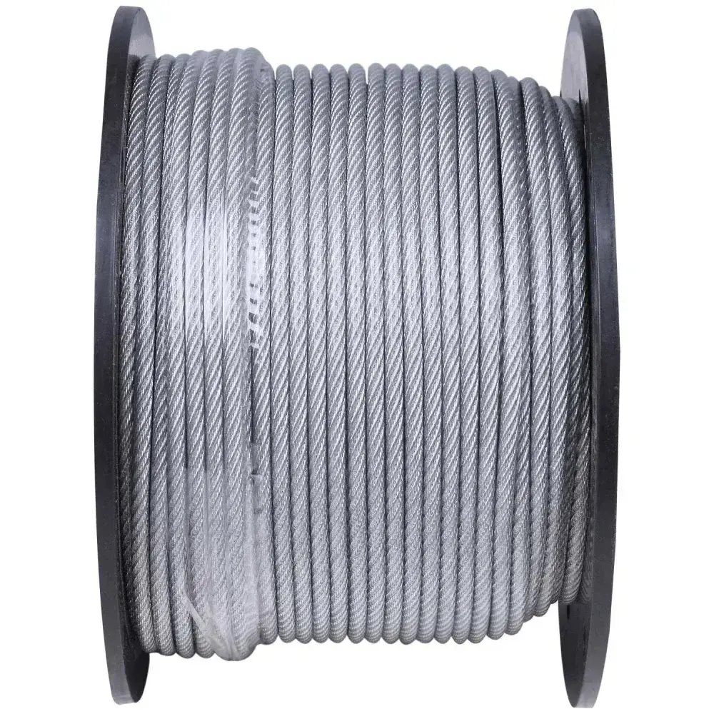 Cabo aço 6X75/32 pvc 100M 4,00MM worker Acerosid — fotografia 6
