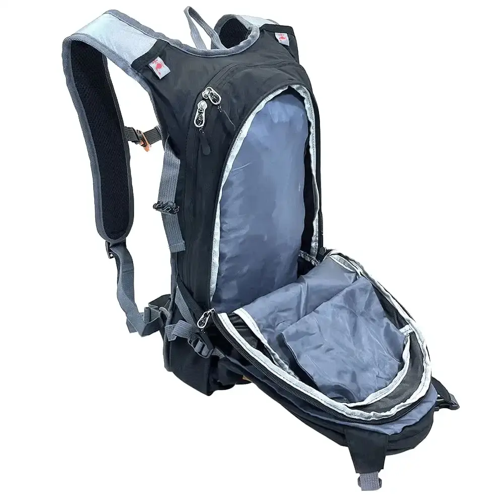 Mochila daypack 20L uso diário naomi preto e cinza Nautika — fotografia 3