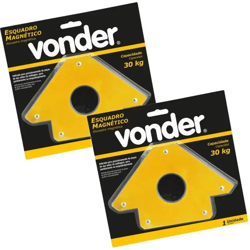 Esquadro Magnético para Soldador 30 KG Combo c/ 2 Peças VONDER — fotografia 3