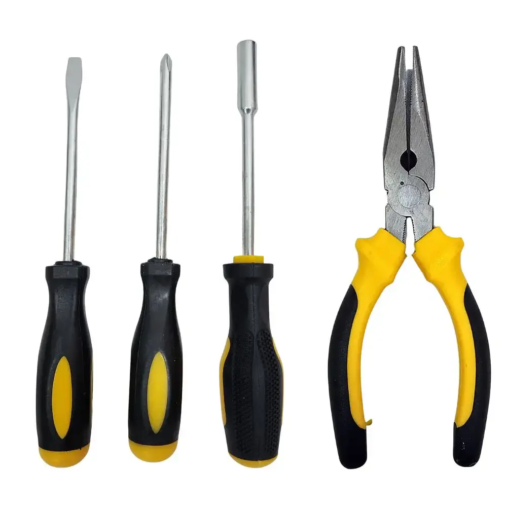 Parafusadeira furadeira bateria 12V com maleta e kit 136 peças bivolt Evald — fotografia 7