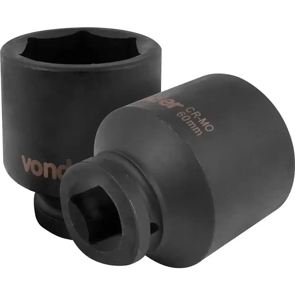 Soquete sextavado de impacto longo encaixe 1 POL 60 MM Vonder — fotografia de referência