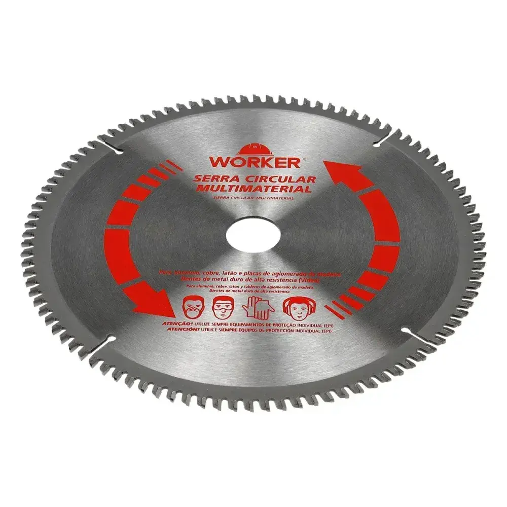 Disco de serra multimaterial 12 96 dentes 30MM Worker — fotografia 9