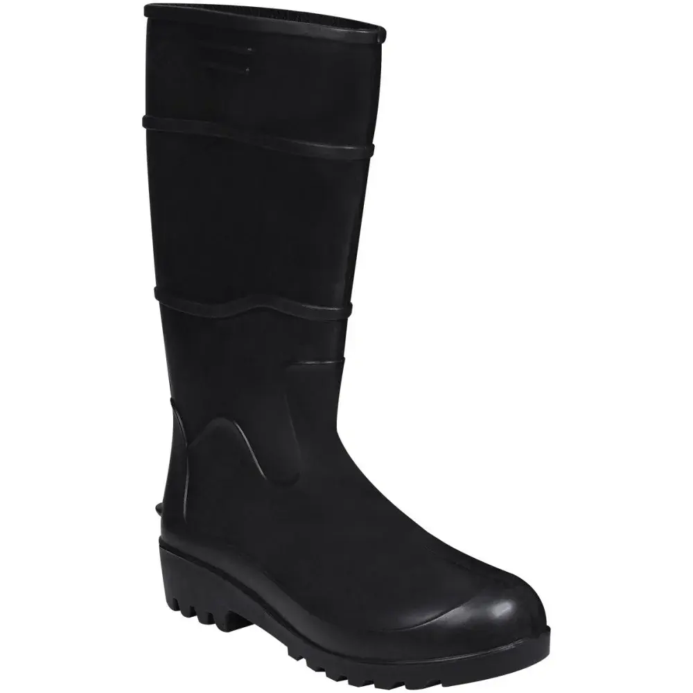 Bota pvc preta cano longo com forro N°35 Worker — fotografia 3