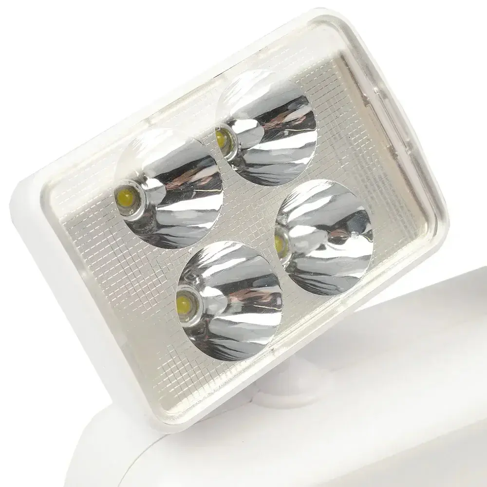 Luz de emergência led 2 faróis 2200LM biv Segurimax — fotografia 9