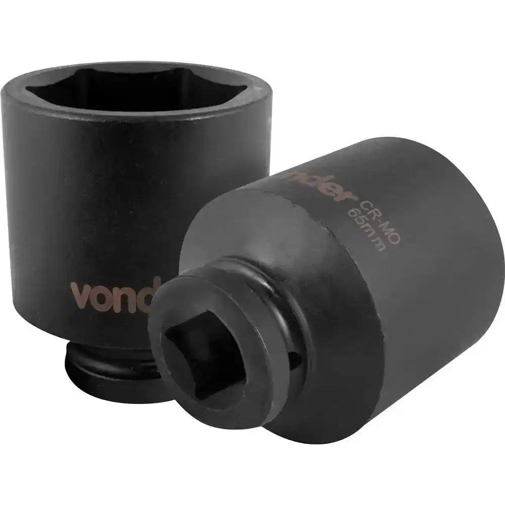 Soquete sextavado de impacto longo encaixe 1 POL 65 MM Vonder — fotografia de referência