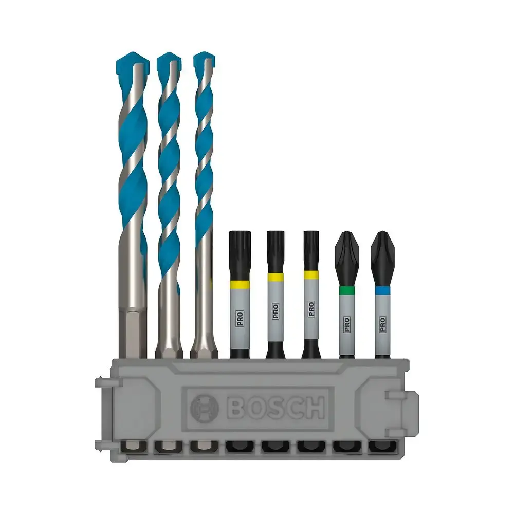 Kit bits e brocas impact set multiconstruction com 8 peças Bosch — fotografia 4