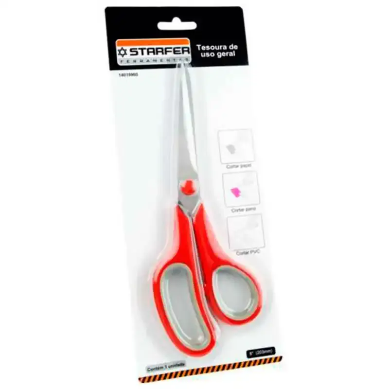 Tesoura multiuso 8 POL 20 CM aço inox Starfer — fotografia 4