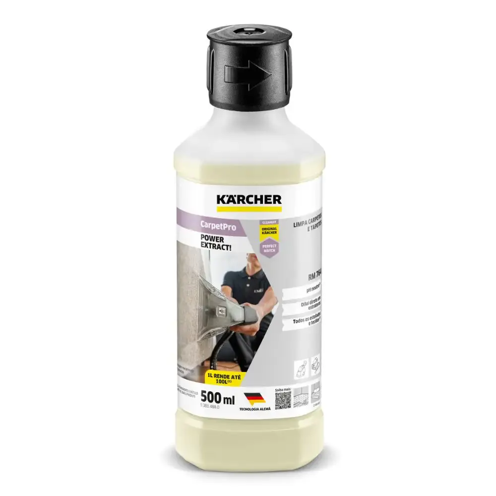 Detergente carpetpro powerextract RM 764 500ML Karcher — fotografia 3